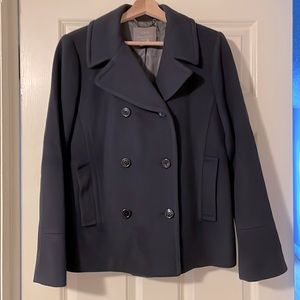 Navy Blue 100% Wool JCrew Peacoat